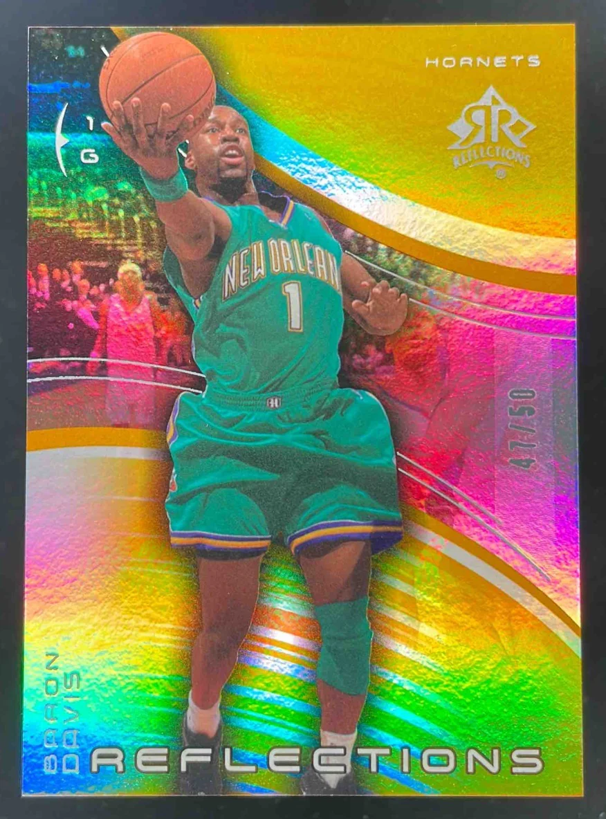 2003-04 Upper Deck Triple Dimensions Reflections Gold #53 Baron Davis /50