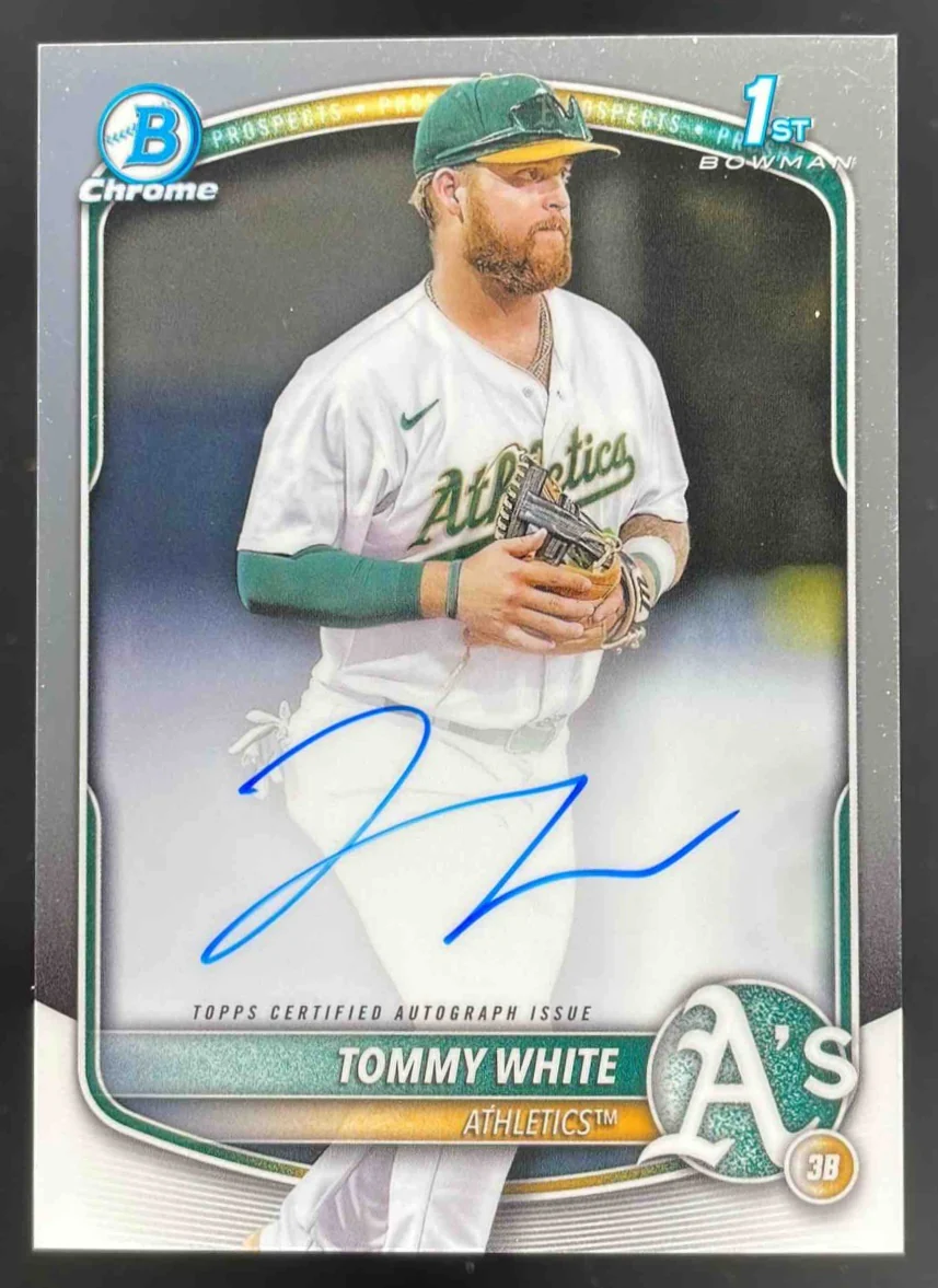 2025 Bowman Chrome Prospect Autograph #CPA-TWH Tommy White RC Auto