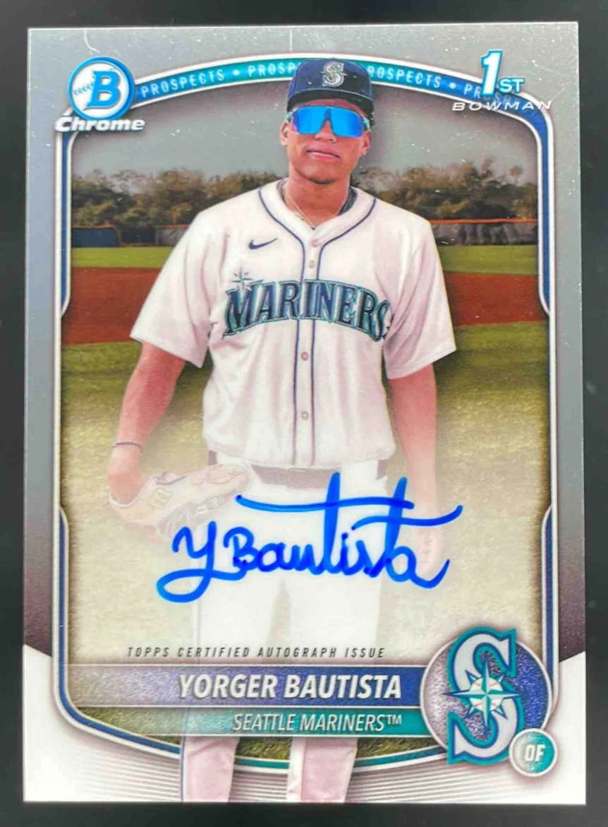2025 Bowman Chrome Prospect Autograph #CPA-YB Yorger Bautista RC Auto