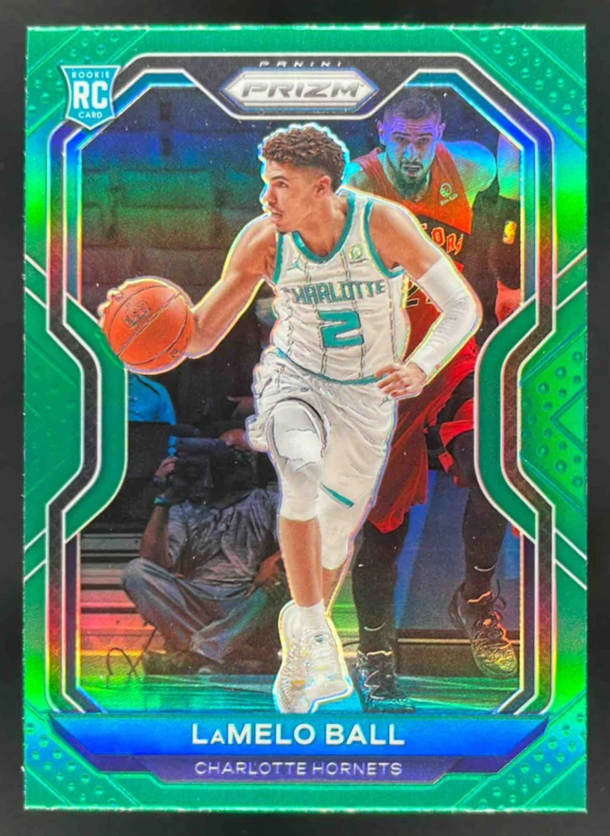 2020-21 Panini Prizm Green Prizms #278 LaMelo Ball RC