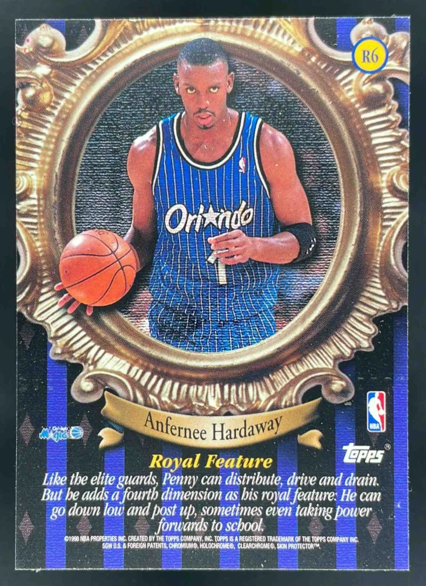 1998-99 Topps Roundball Royalty #R6 Anfernee Hardaway - Image 2