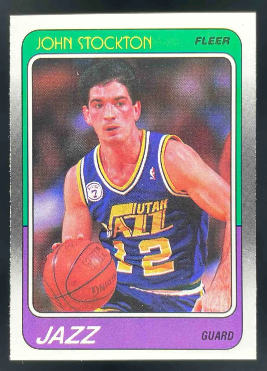 1988-89 Fleer #115 John Stockton RC