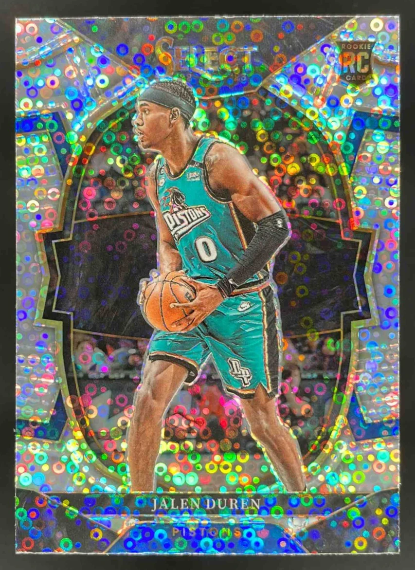 2022-23 Panini Select Disco Prizms #98 Jalen Duren RC Concourse
