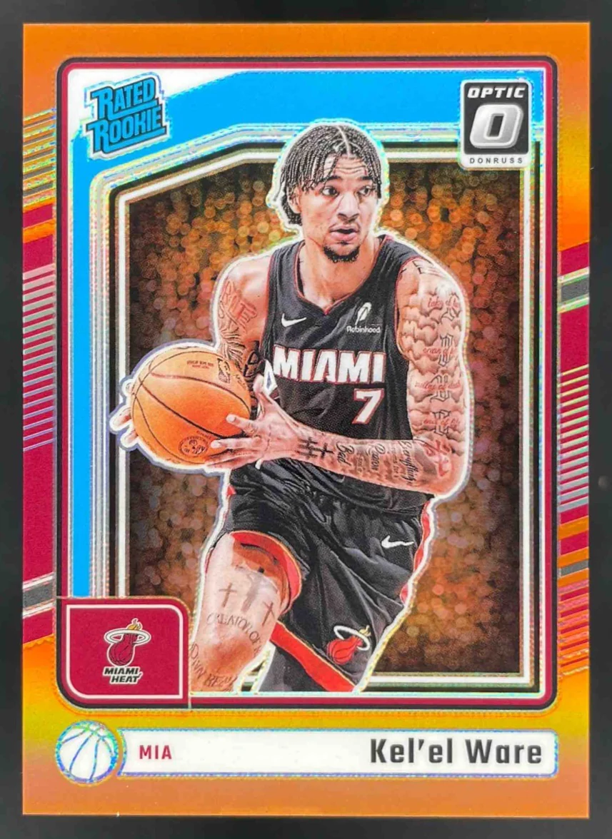 2024-25 Panini Donruss Optic Orange Prizm #280 Kel'el Ware RC Rated Rookie /175