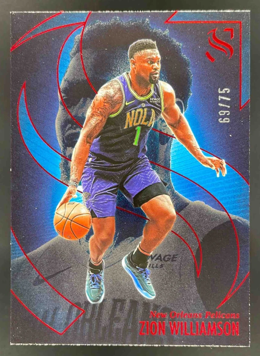2024-25 Panini Silhouette Red #21 Zion Williamson /75