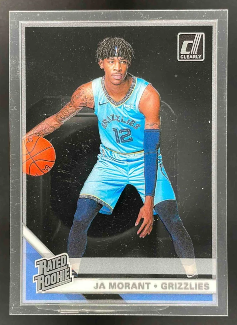 2019-20 Panini Clearly Donruss Rated Rookie Variation #V52 Ja Morant RC