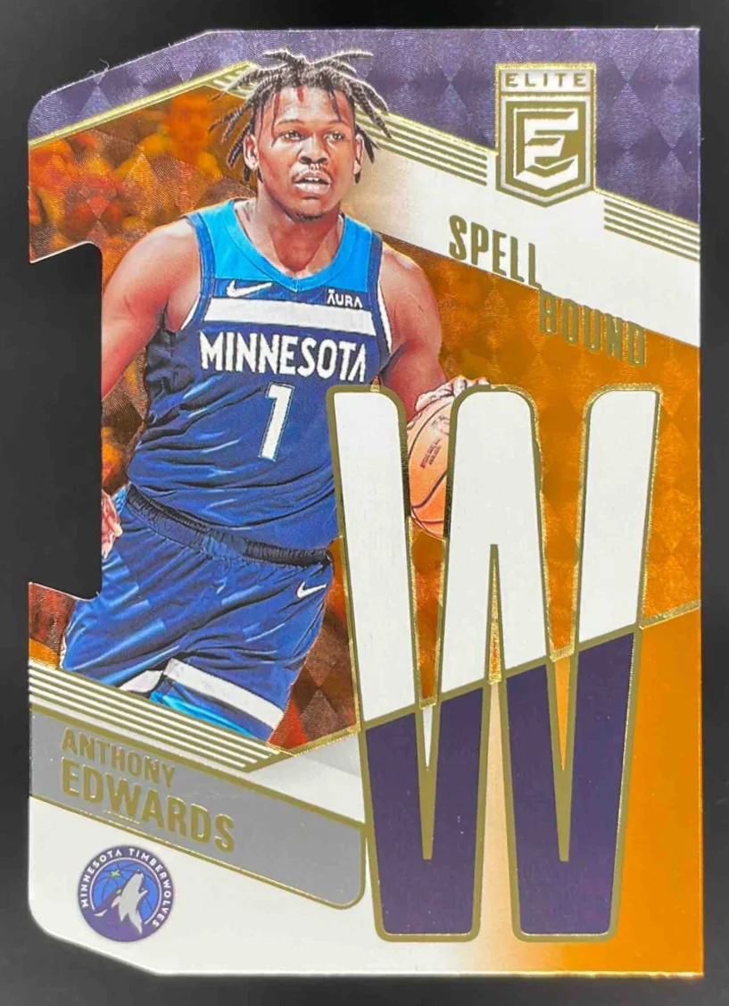 2022-23 Panini Donruss Elite Spellbound Orange Die Cut #29 Anthony Edwards