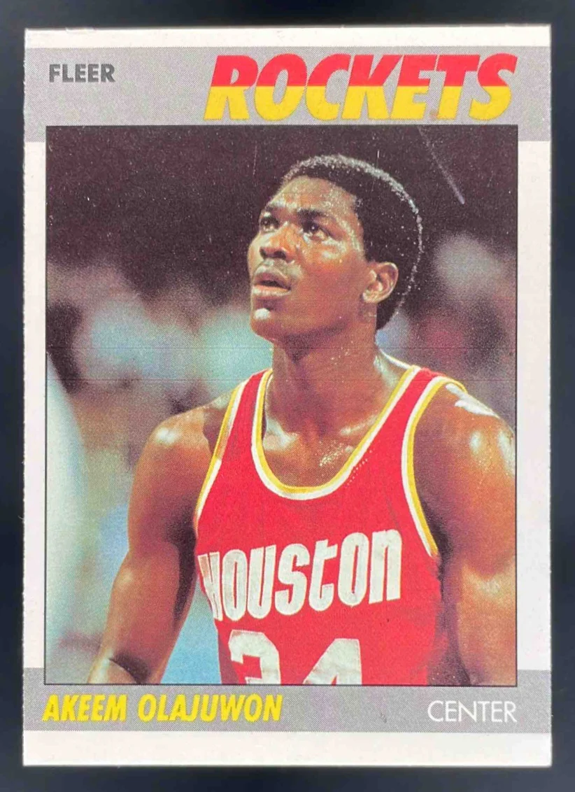 1987-88 Fleer #80 Akeem Olajuwon