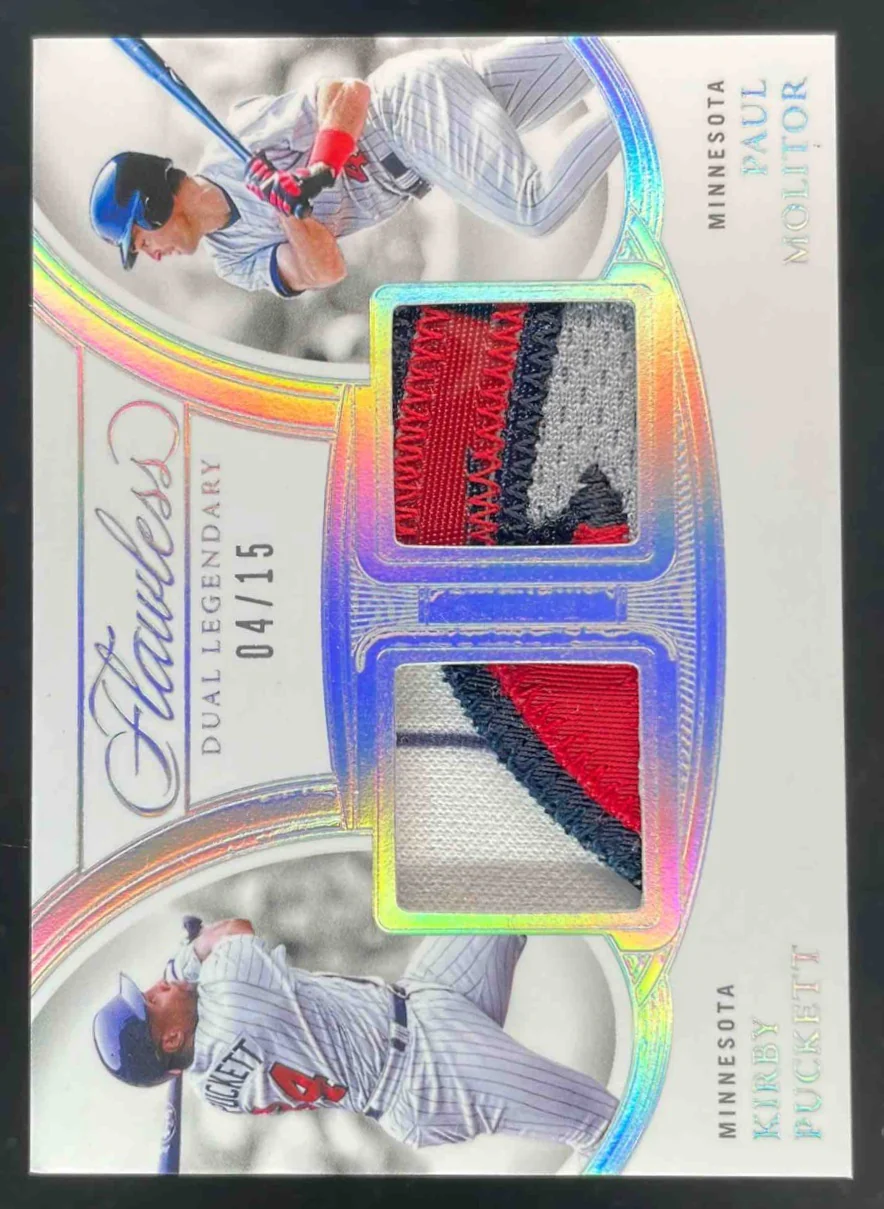 2025 Flawless Dual Legendary Memorabilia Paul Molitor Kirby Puckett /15