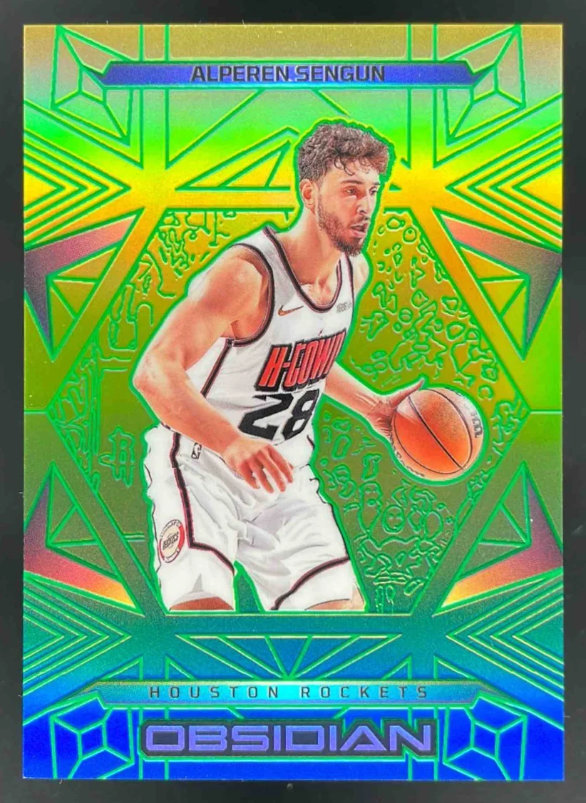 2024-25 Panini Obsidian Electric Etch Caldera #1 Alperen Sengun