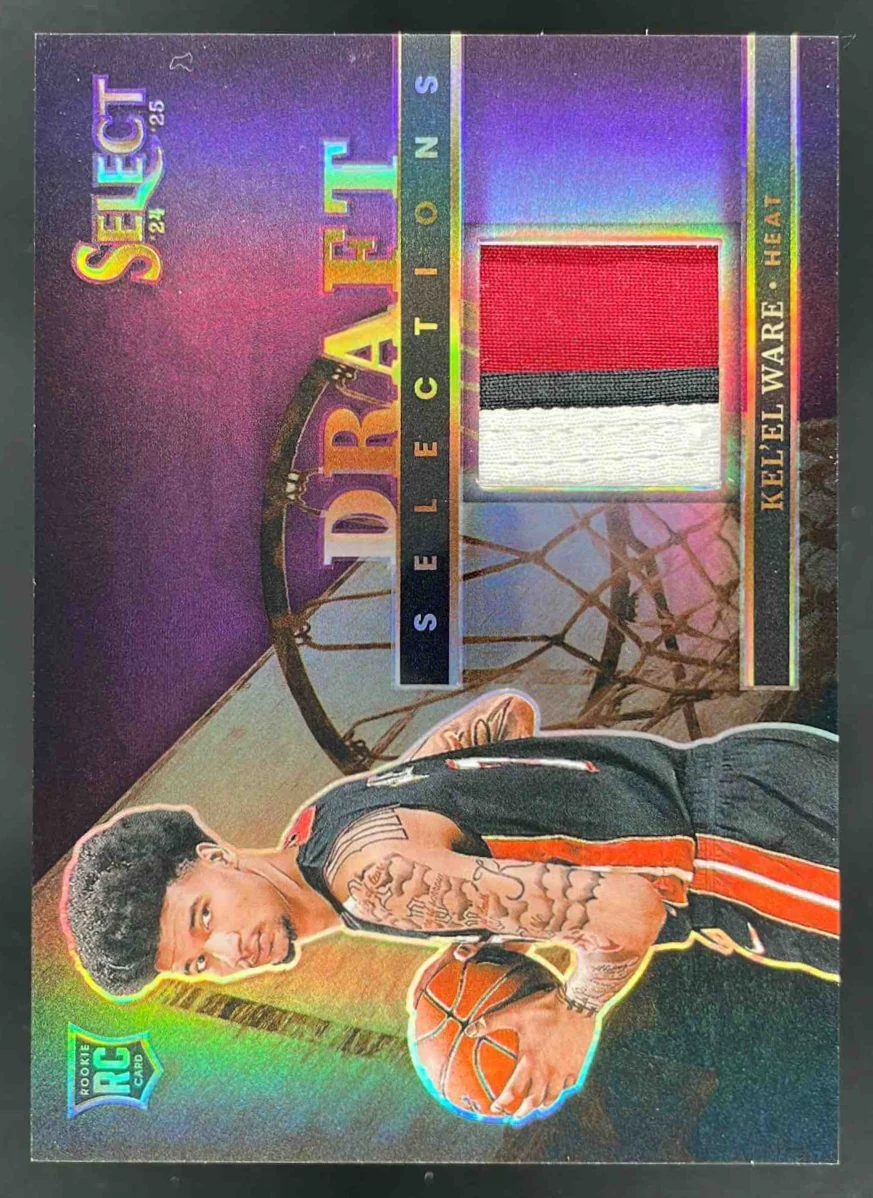 2024 Select Draft Selections Memorabilia Purple Prizm #DSM-KEW Kel'el Ware /99