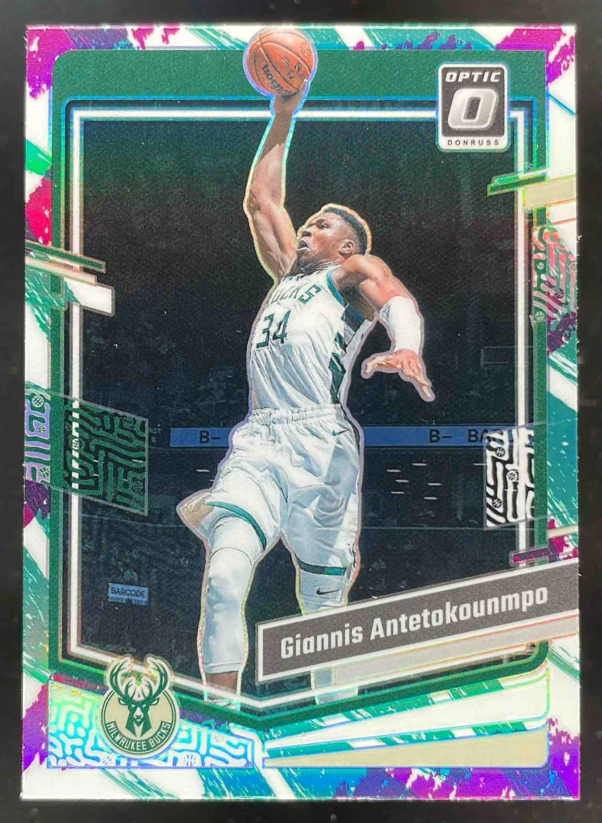 2023-24 Panini Donruss Optic Jazz Prizm #53 Giannis Antetokounmpo