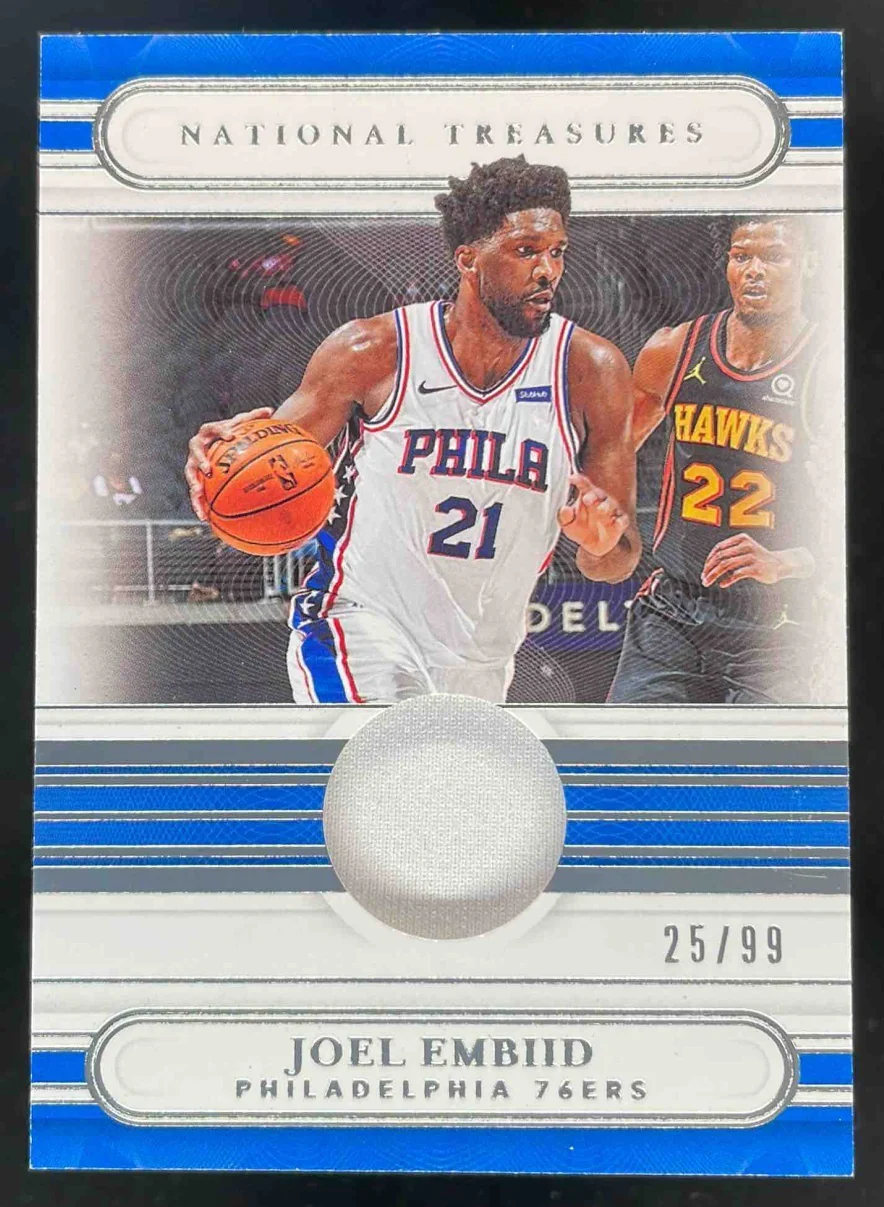 2020-21 Panini National Treasures Jersey Treasures #JT-JEB Joel Embiid /99