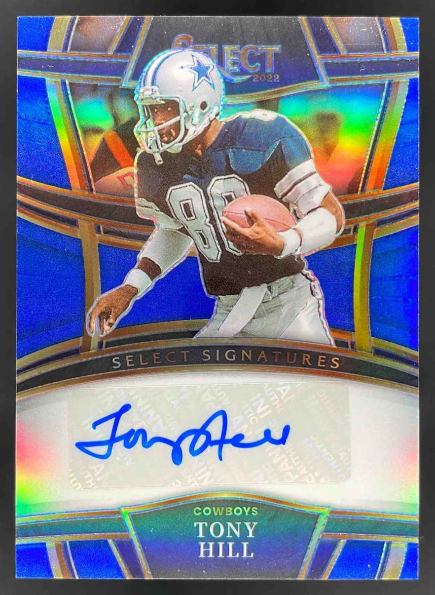 2022 Panini Select Signatures Blue Prizm #SSP-TOH Tony Hill Autograph Auto /99