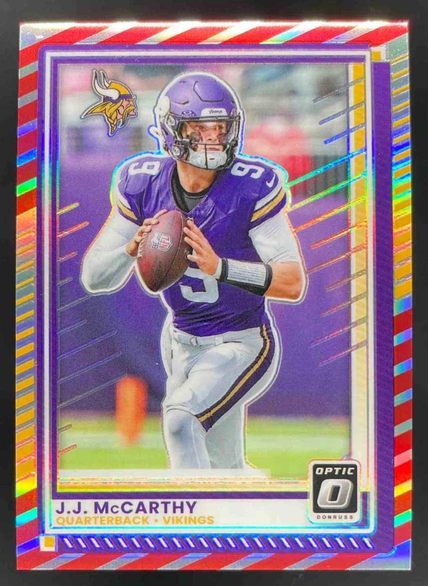 2025 Panini Donruss Optic Freedom Prizm #46 J.J. McCarthy