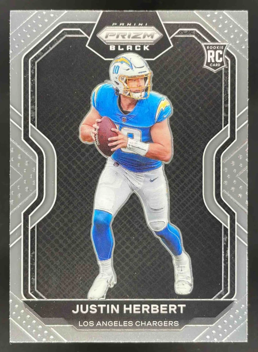 2020 Panini Chronicles Prizm Black #PB-3 Justin Herbert RC
