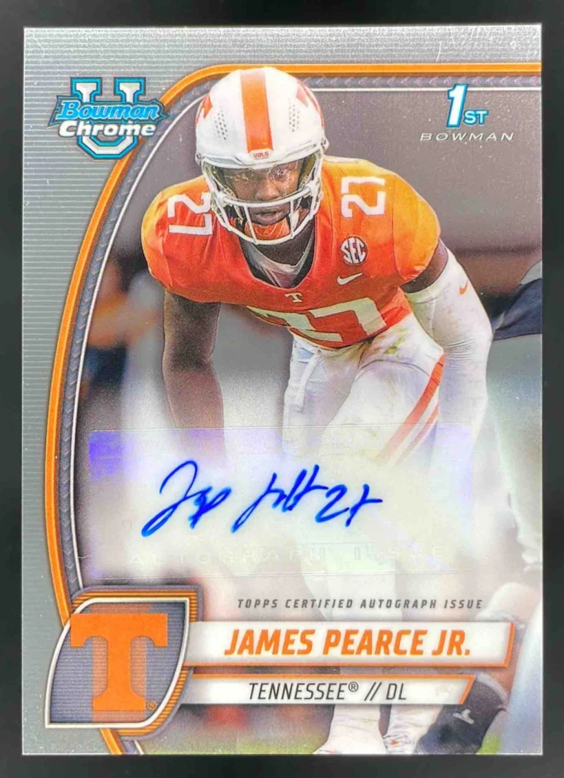 2024 Bowman Chrome University Autographs #PA-JPE James Pearce Jr. Autograph Auto