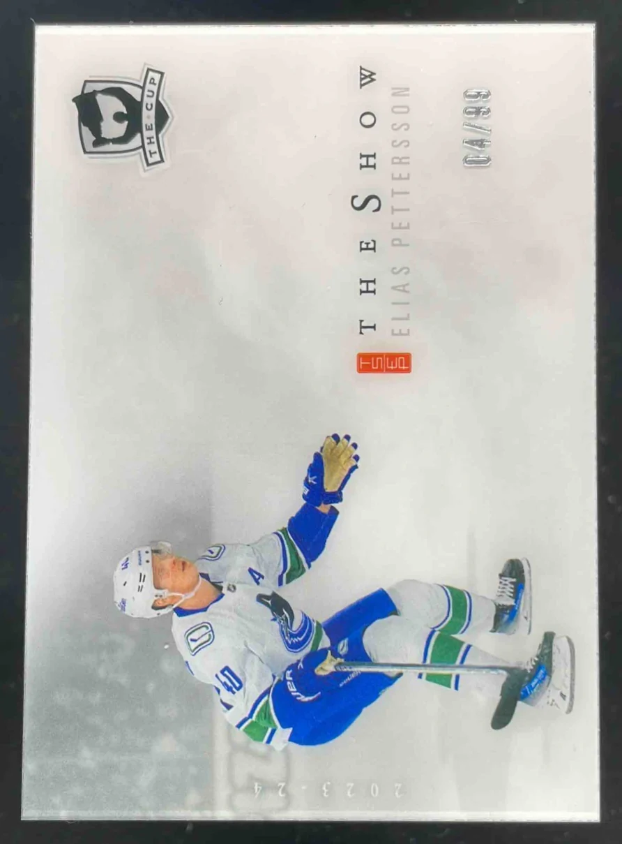 2023-24 Upper Deck The Cup The Show White #SW-EP Elias Pettersson /99