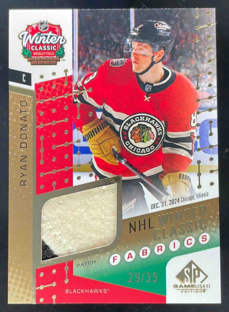 2025-26 Upper Deck SP Game Used Winter Classic Fabrics #WCF-7 Ryan Donato /35