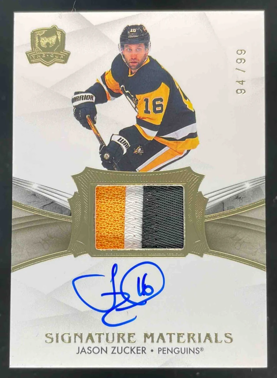 2020 Upper Deck The Cup Signature Materials #JZ Jason Zucker Autograph Auto /99