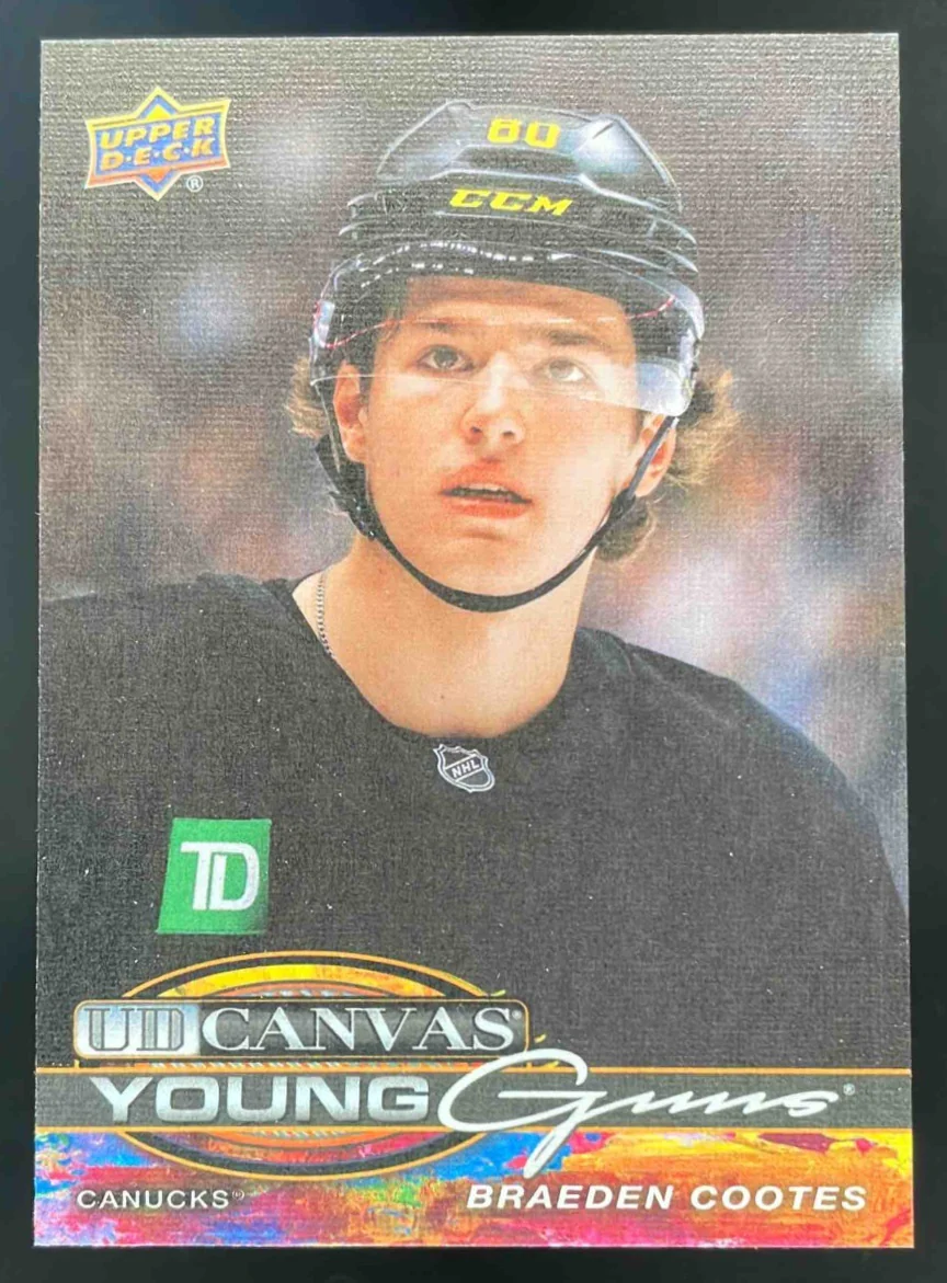 2025 Upper Deck UD Canvas Young Guns #C-238 Braeden Cootes Young Guns RC