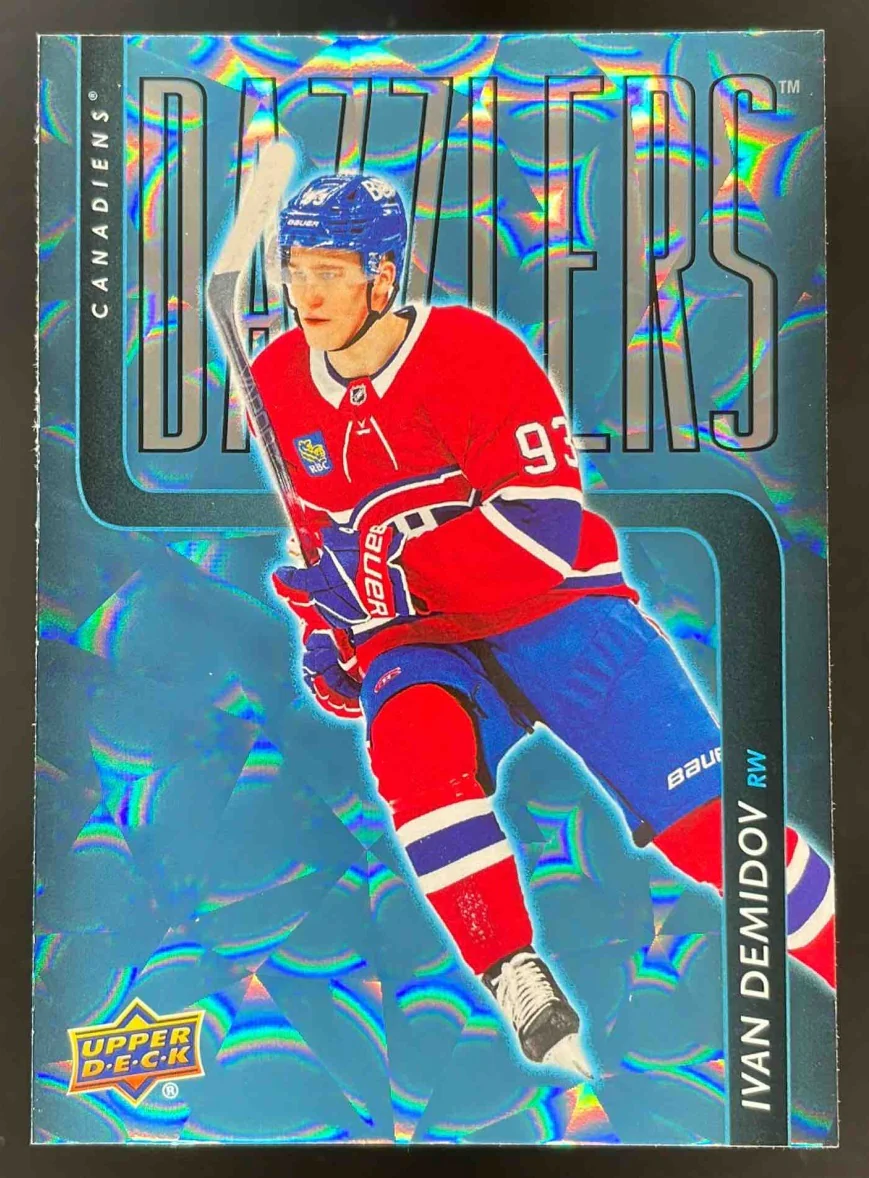 2025 Upper Deck Series 1 Dazzlers Blue #DZ-18 Ivan Demidov RC