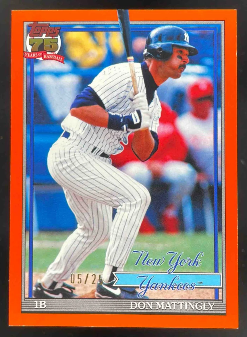 2026 Topps 1991 Topps Orange #T91-68 Don Mattingly /25