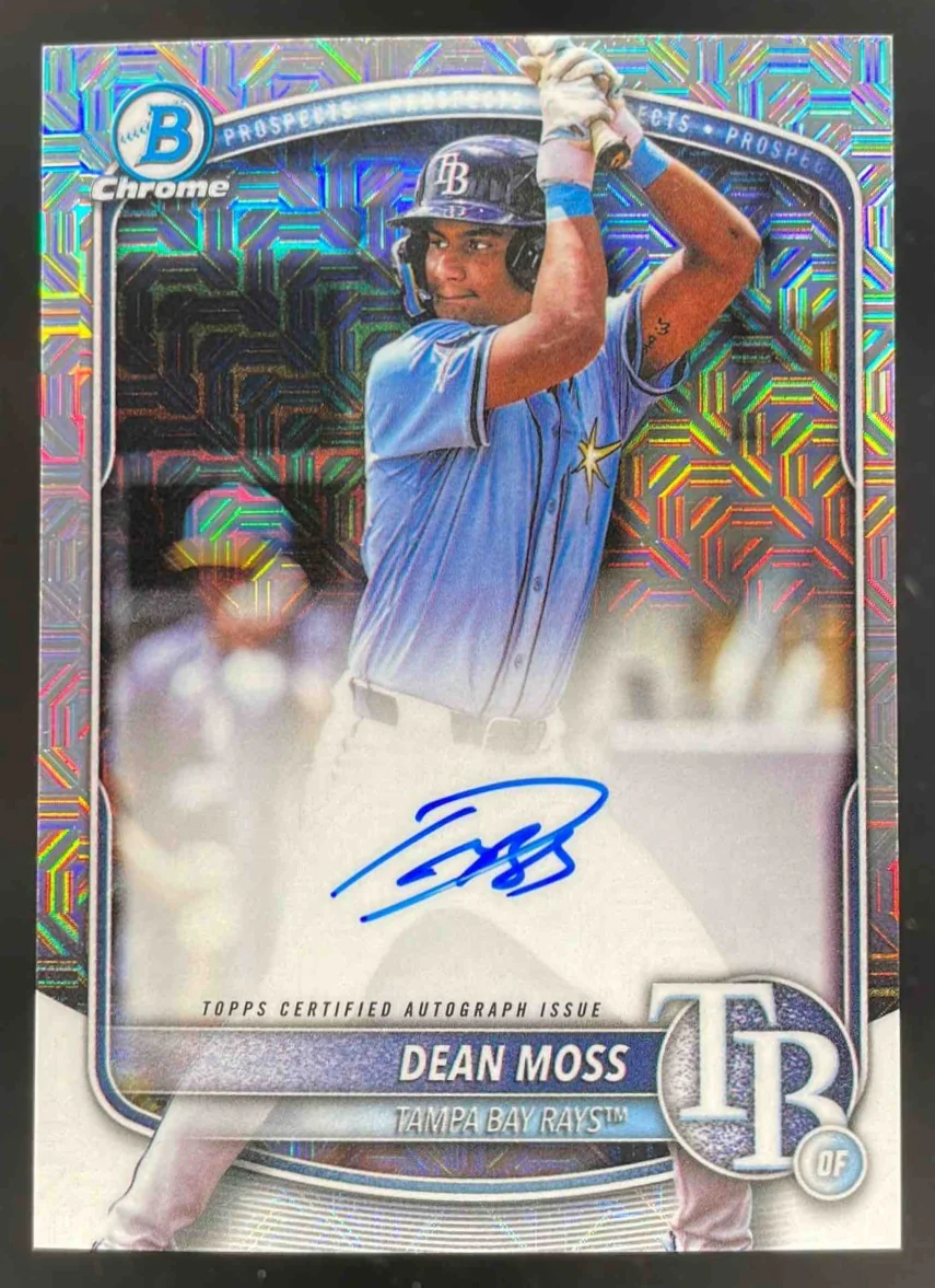 2025 Bowman Chrome Draft Mega Box Prospect Autographs #BMADM Dean Moss Auto