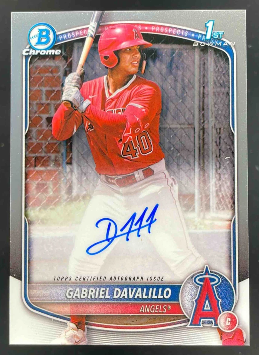 2025 Bowman Chrome Prospect Autograph #CPA-GD Gabriel Davalillo RC Auto