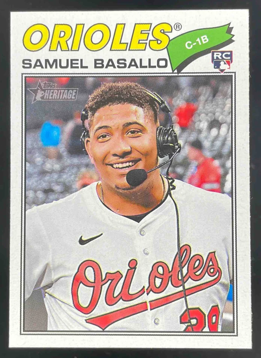 2026 Topps Heritage Image Variation #175 Samuel Basallo RC