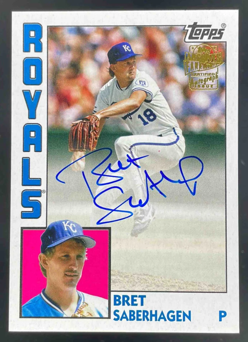 2025 Topps Archives 1984 Fan Favorites Autograph #84FFA-BSA Bret Saberhagen Auto