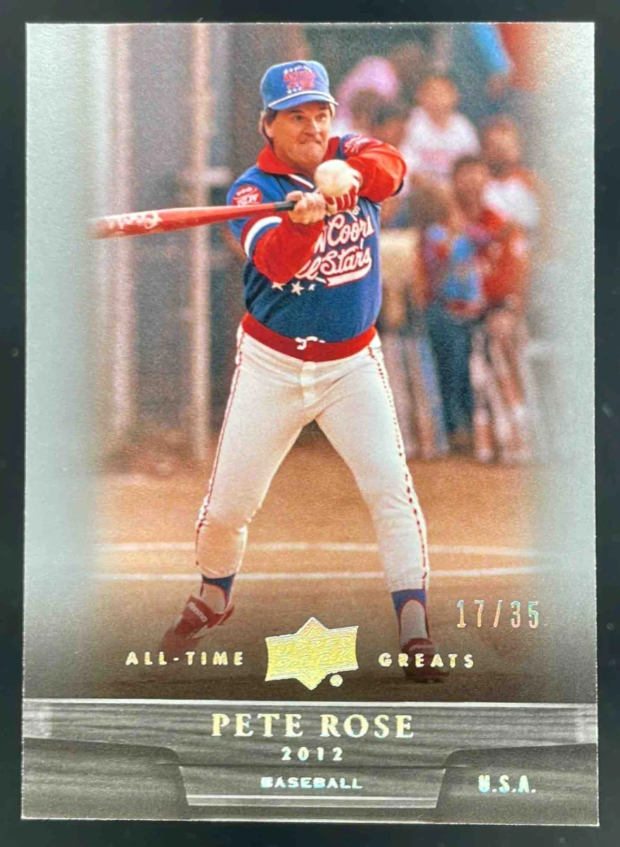 2012 Upper Deck All-Time Greats Silver Spectrum #85 Pete Rose /35