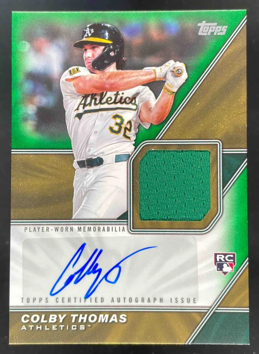 2026 Topps Major League Materials Autograph #MLMA-COL Colby Thomas RC Auto