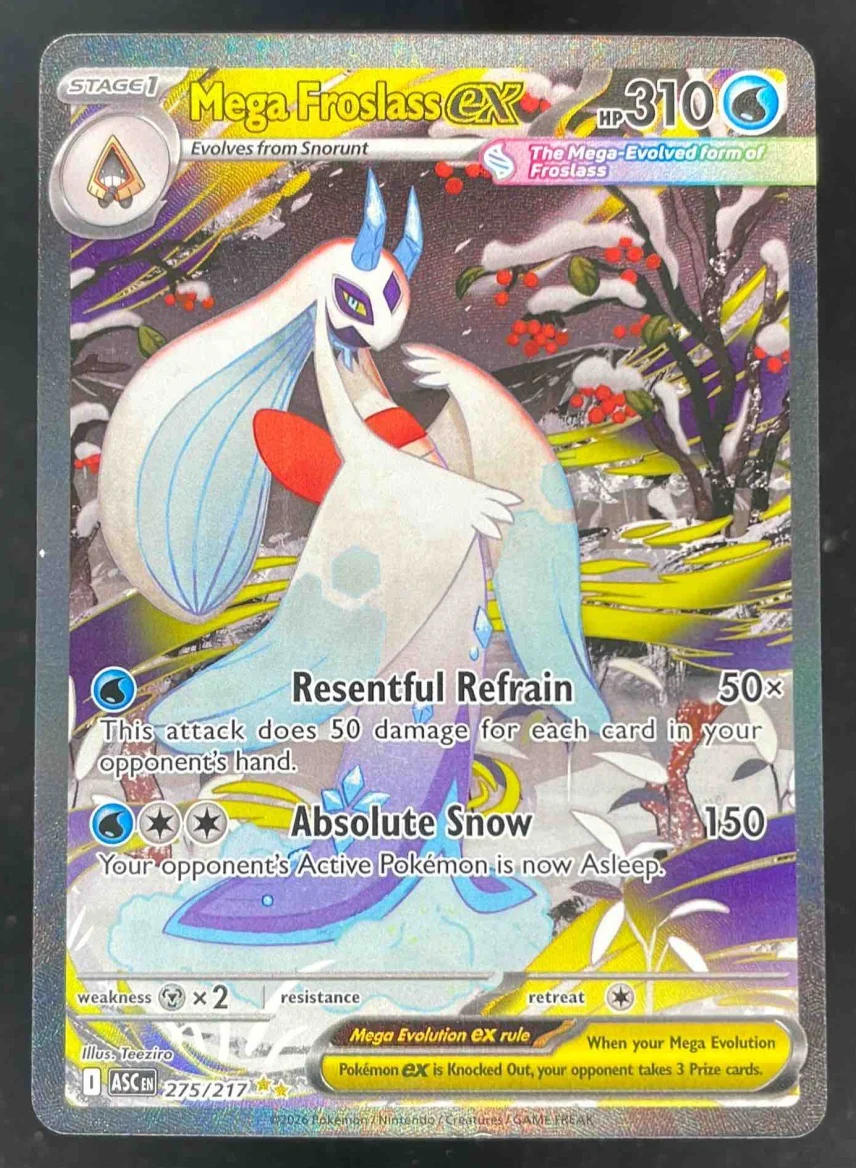 2026 Pokemon Ascended Heroes #275/217 Mega Froslass ex Special Illustration Rare