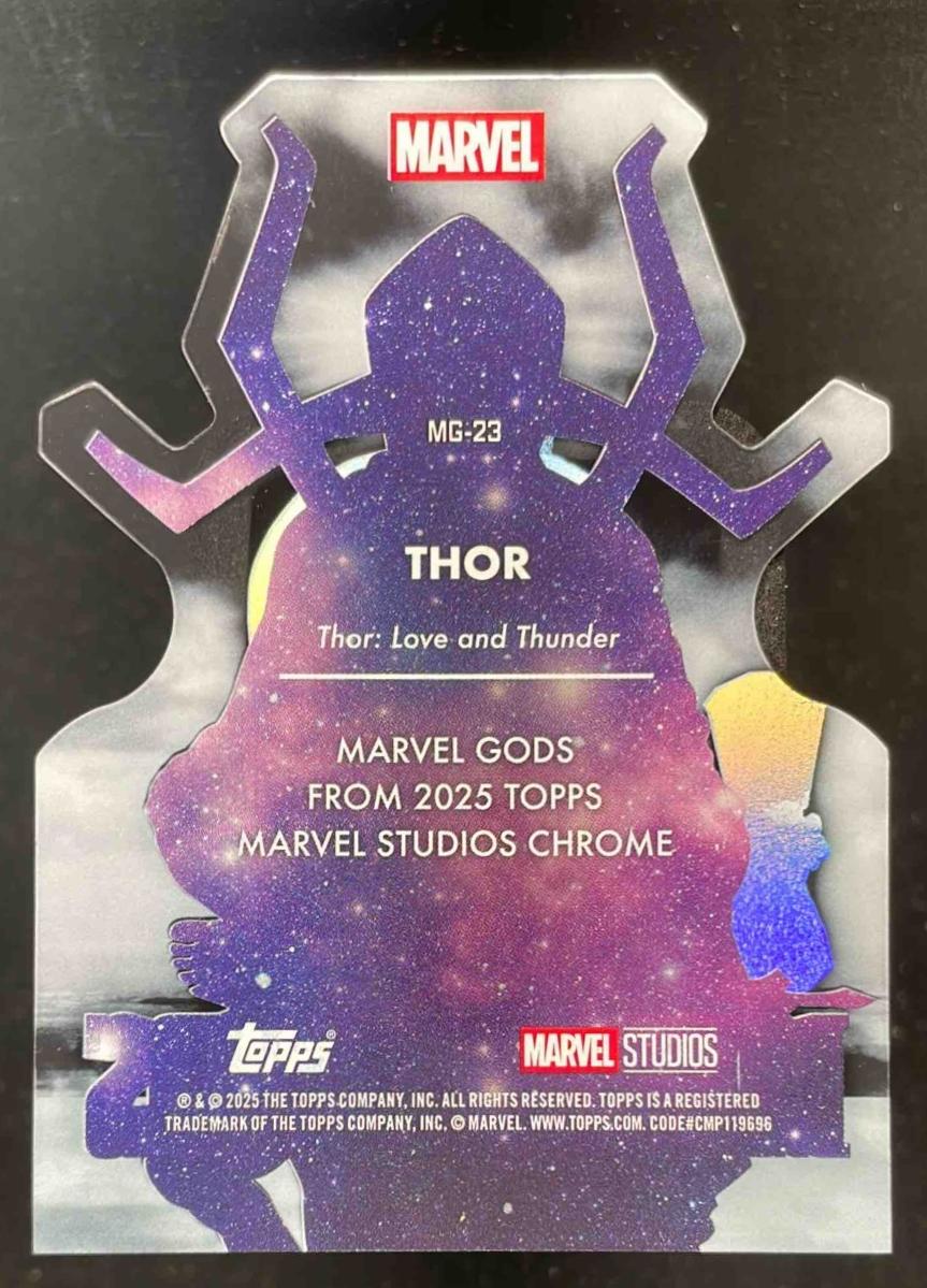 2025 Topps Chrome Marvel Studios Marvel Gods #MG-23 Thor - Image 2