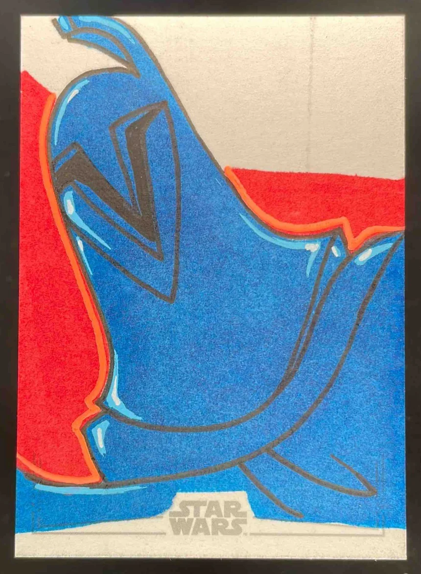 Star Wars The Force With You Sketch Card Artist Autograph E M Auto 1/1
