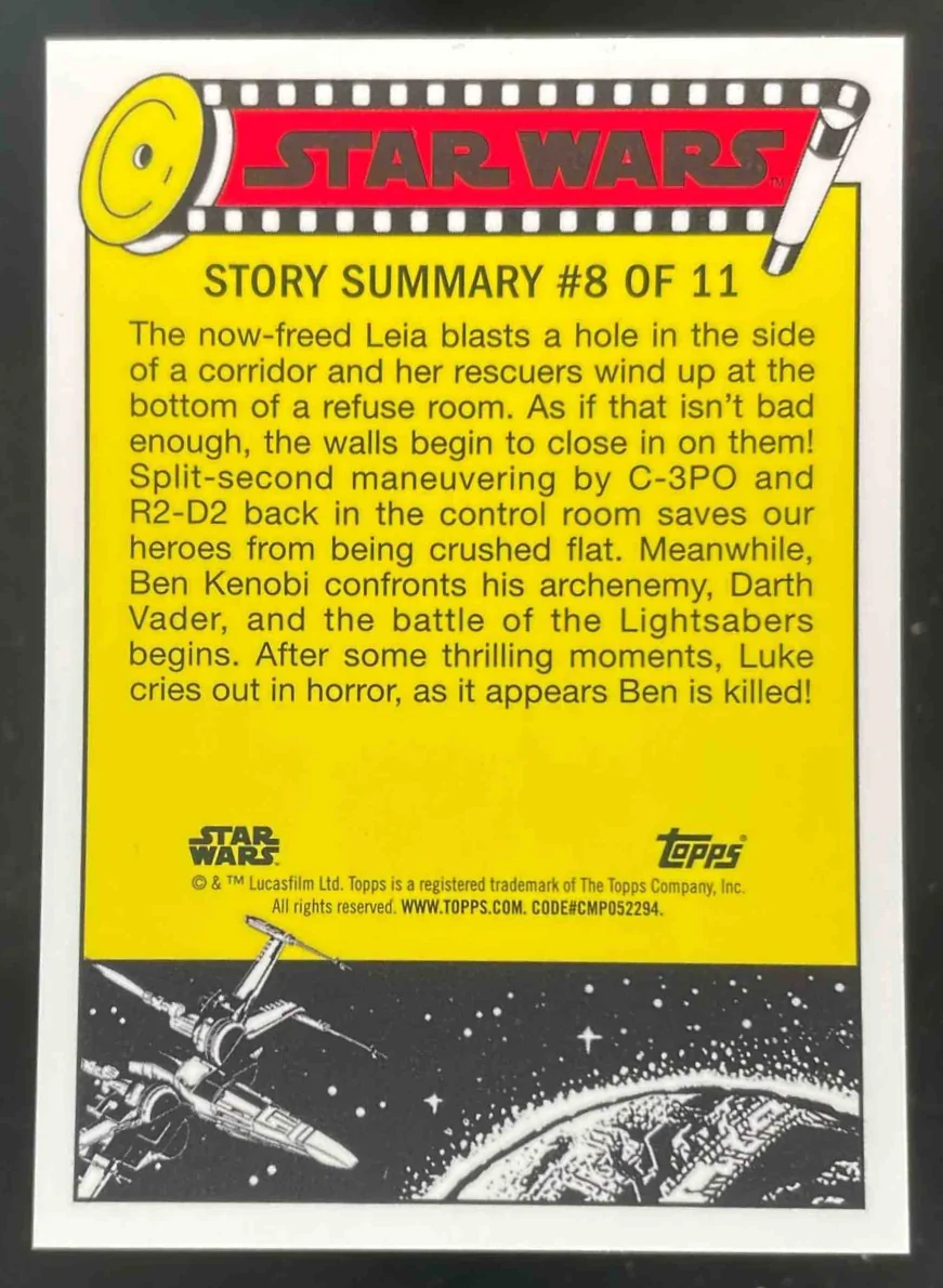 2022 Topps Chrome Sapphire Star Wars Aqua #10 Princess Leia - Captured!/99 - Image 2