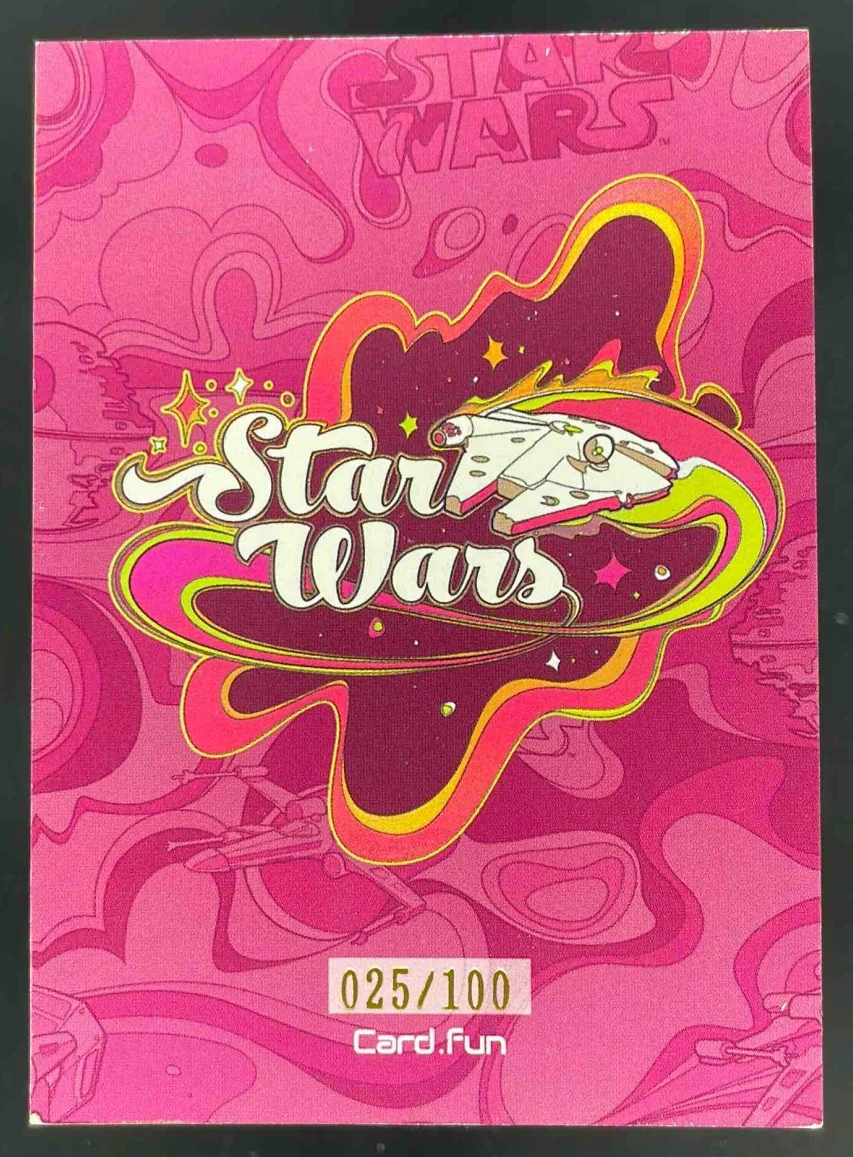 2023 Card.Fun Star Wars Global Art Series Gold #017 Princess Leia Organa /100 - Image 2