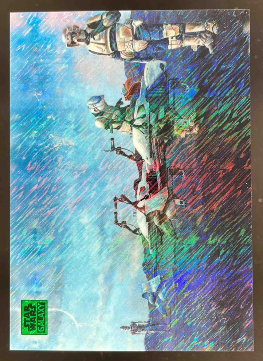 2025 Topps Chrome Star Wars Galaxy Green Shimmer Refractor #93 Checkpoint /199