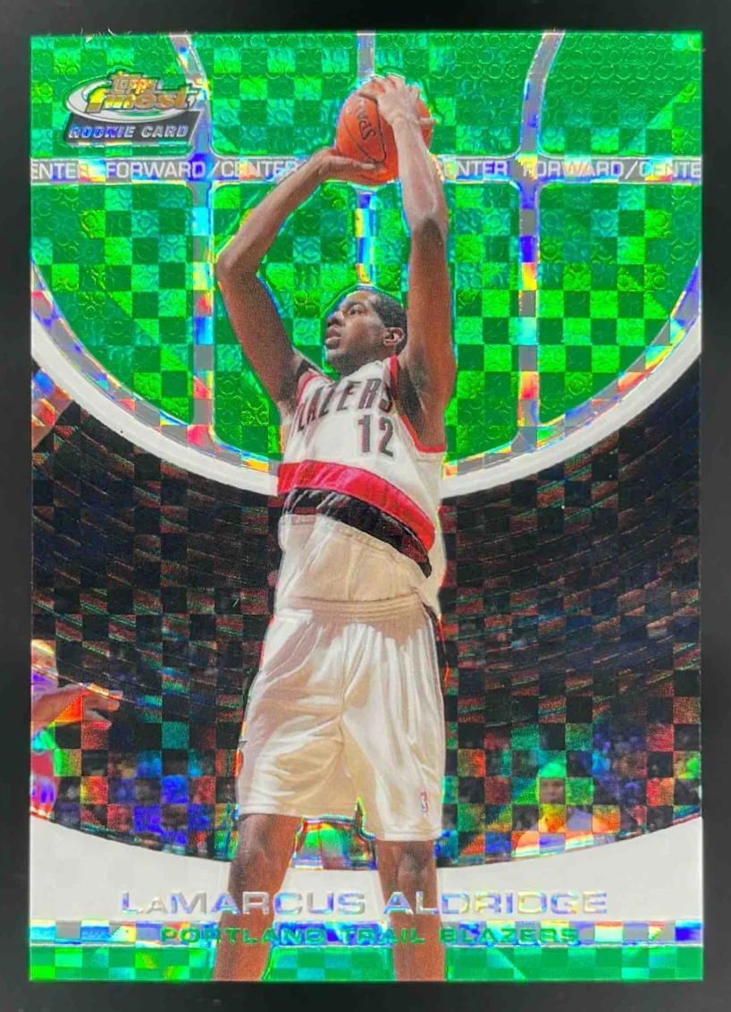2005-06 Topps Finest X Fractors Green #141 LaMarcus Aldridge /79