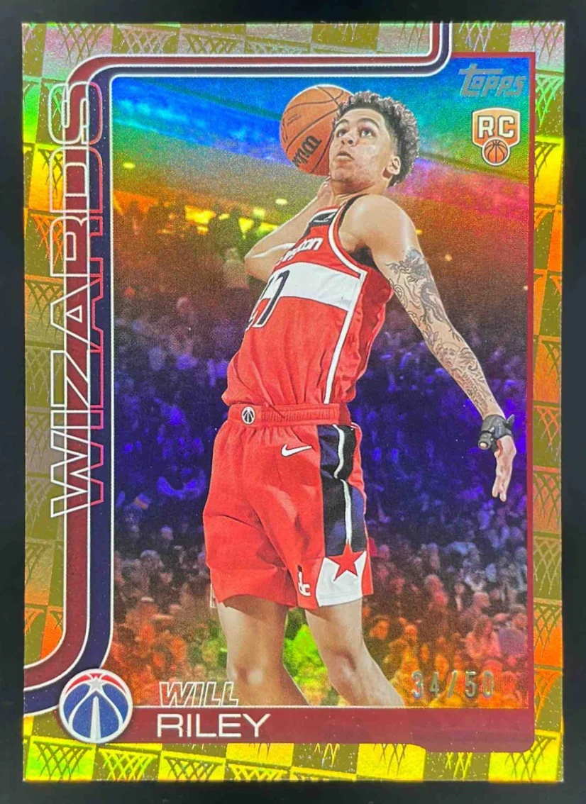 2025-26 Topps Season Tip-Off Gold Foil #221 Will Riley /50