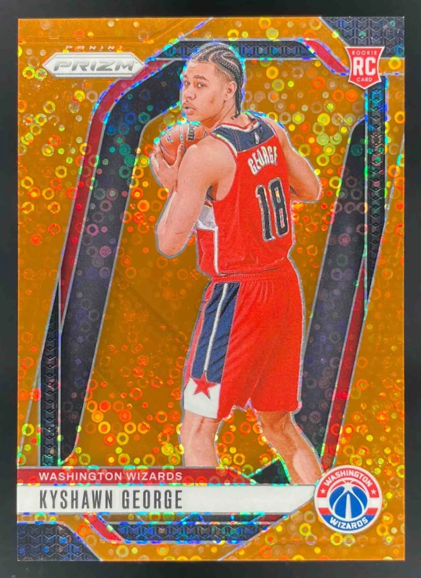 2024-25 Panini Prizm Fast Break Orange Prizm #257 Kyshawn George /125