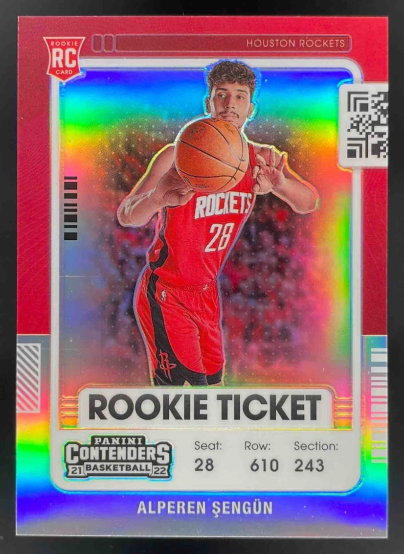 2021-22 Contenders Rookie Season Ticket Photo Variation #116 Alperen Sengun RC
