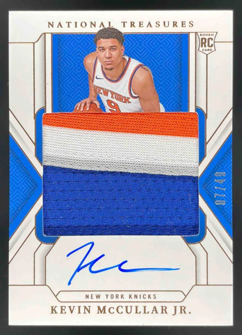 2024 National Treasures Rookie Patch Bronze #114 Kevin McCullar Jr. RC Auto /49