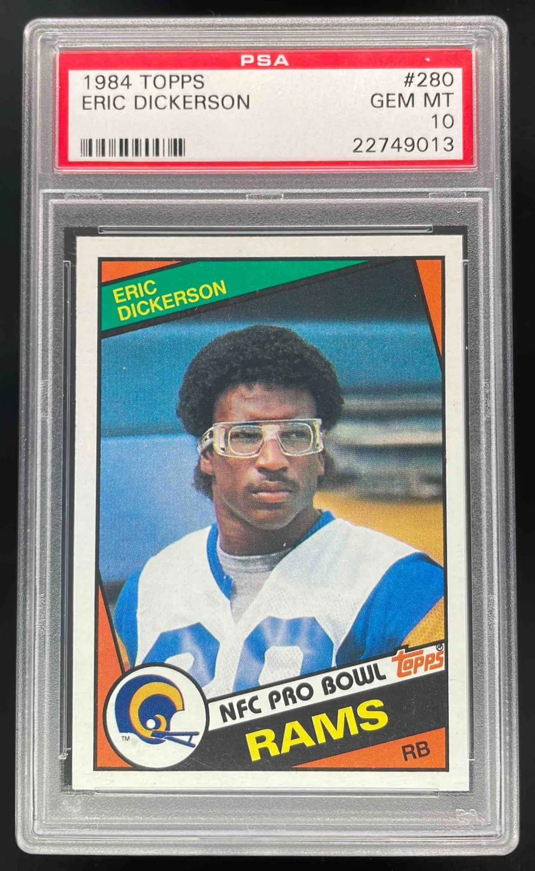 1984 Topps #280 Eric Dickerson RC PSA 10