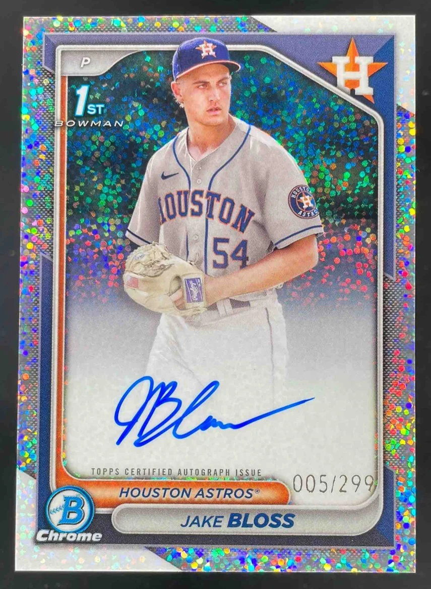 2024 Bowman Chrome Speckle #CPA-JB Jake Bloss RC Auto /299
