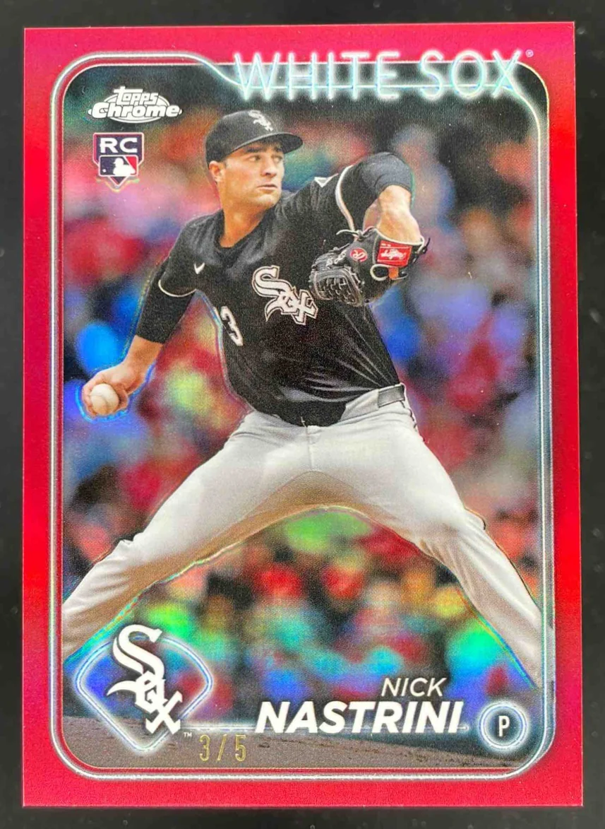 2024 Topps Chrome Update Red Refractor #USC14 Nick Nastrini RC /5