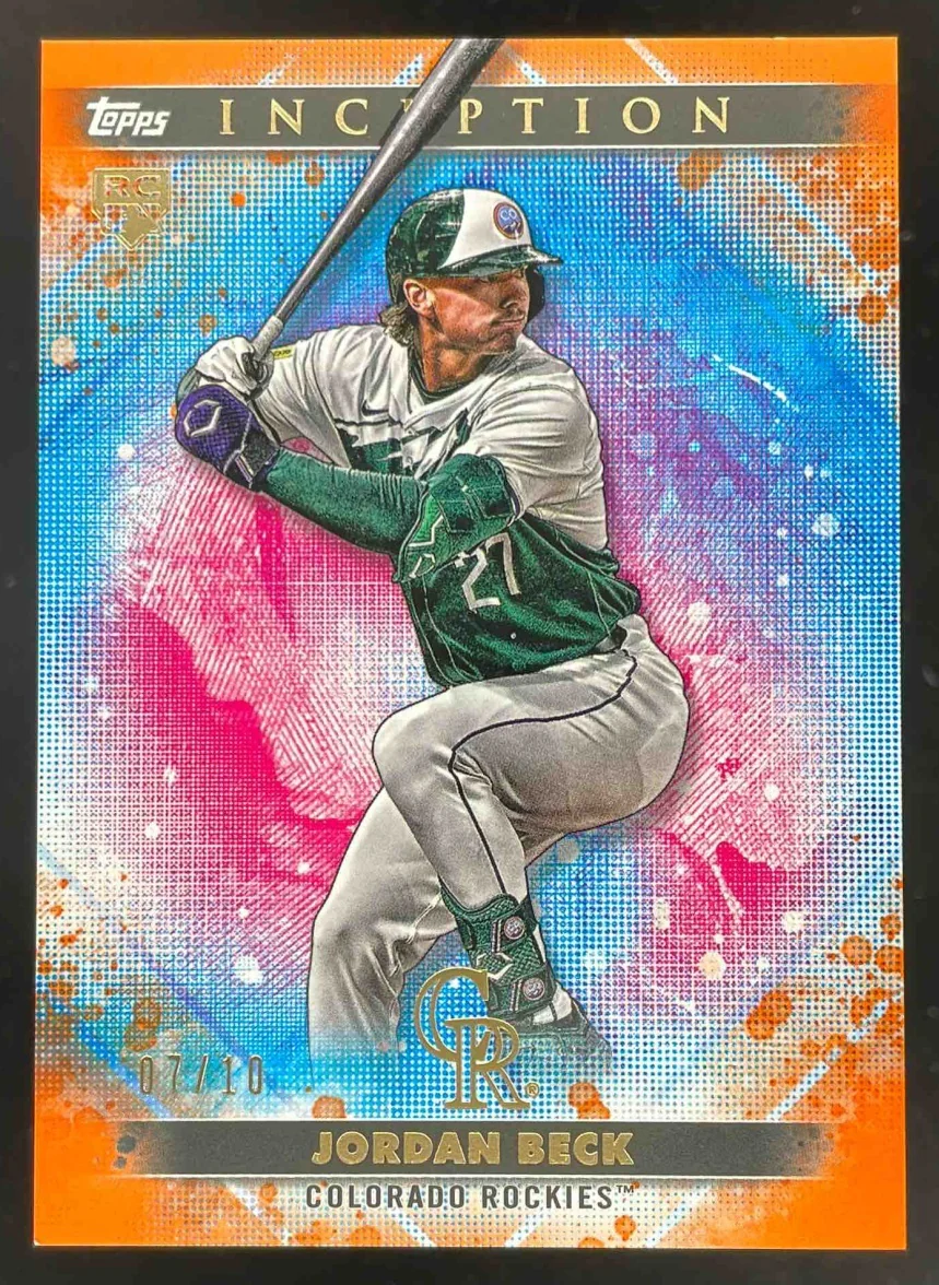 2024 Topps Inception Orange #2 Jordan Beck RC /10