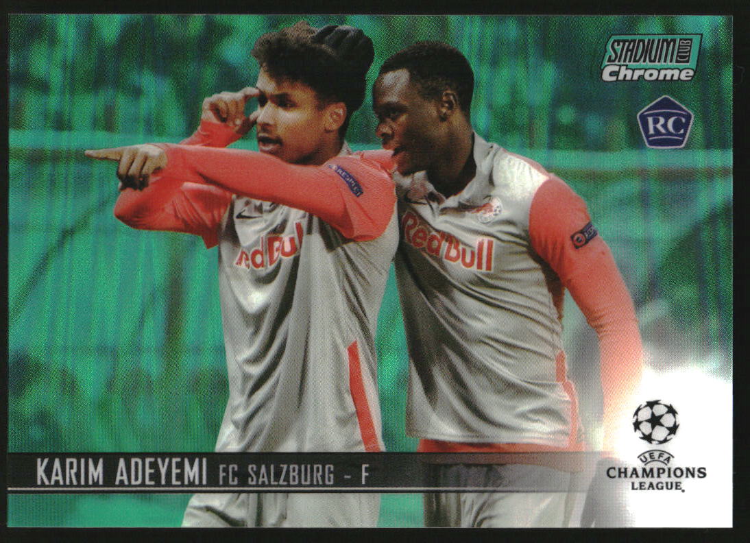 2020-21 Stadium Club Chrome UEFA Champions League Green Karim Adeyemi RC /99