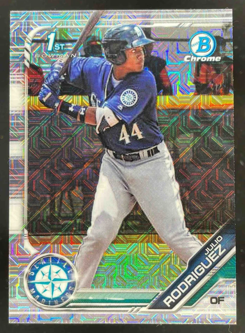 2019 Bowman Chrome Prospects Mega Box Mojo Refractors #BCP-33 Julio Rodriguez